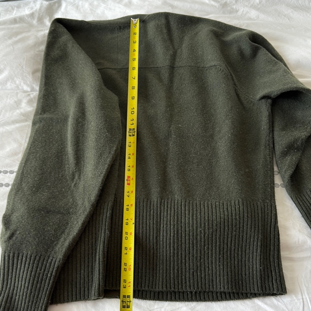 Vince Dark Green Cardigan Sweater - Picture 4 of 6